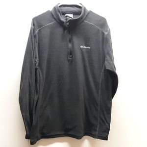 Columbia Mens Size Medium Black 1/4 Zip Lightweight Jacket